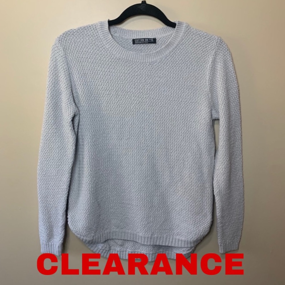 Cotton On Ivory Shimmer Knit Sweater